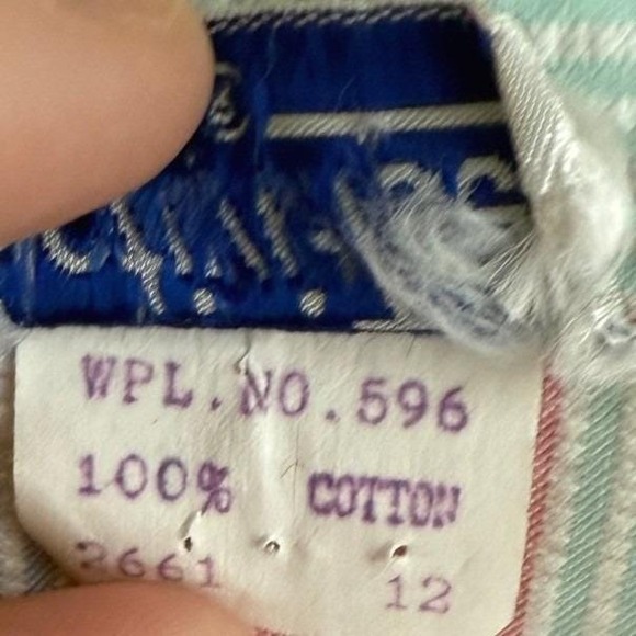 Vintage 70s Pastel Rainbow Seersucker Dress Activi-Tee Cotton Sun Dress XS Small - Picture 6 of 7